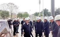 大渡口区委书记张果一行调研k8.com中心项目 喜来登酒店建设提速 力争春节前试营业